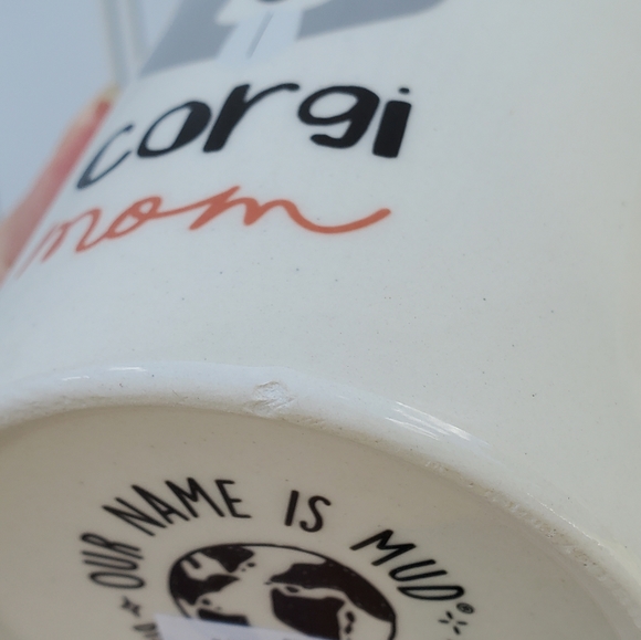 New Corgi Mom Dog Lover Ceramic Mug with Dog Paws Our Name is Mud - Picture 5 of 6